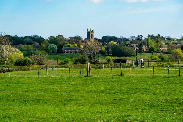 English Countryside Andrew Church Distance Whissendine Village Rutland England — Stock Photo, Image