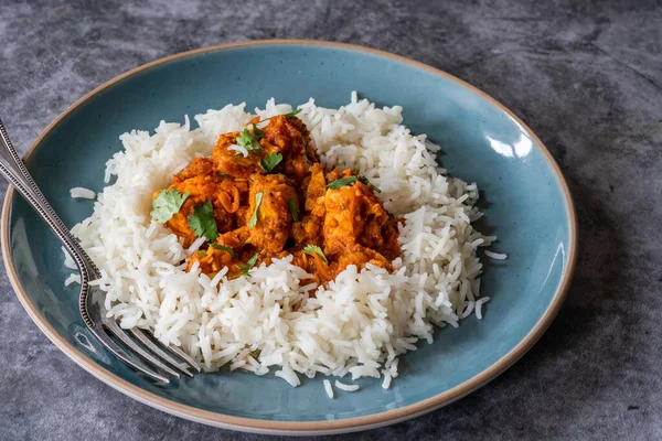 Parsi Fish Patia Rice Delicious Curry Parsi Community Bombay — Stockfoto