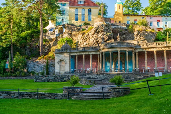 Portmeirion Wales Juli 2022 Portmeirion Een Toeristisch Dorp Noord Wales — Stockfoto