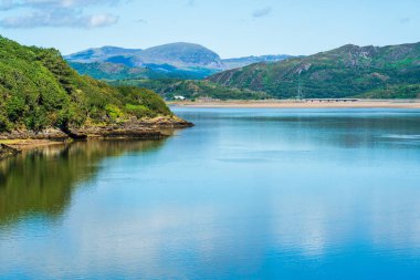 Gwynedd 'de Dwyryd Estuary, Kuzey Galler, İngiltere