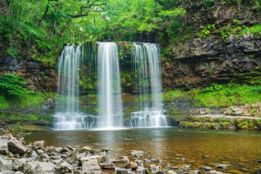 Sgwd yr Eira waterfall in Wales, UK. 