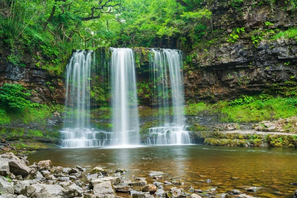 Sgwd Eira Waterfall Wales — Zdjęcie stockowe