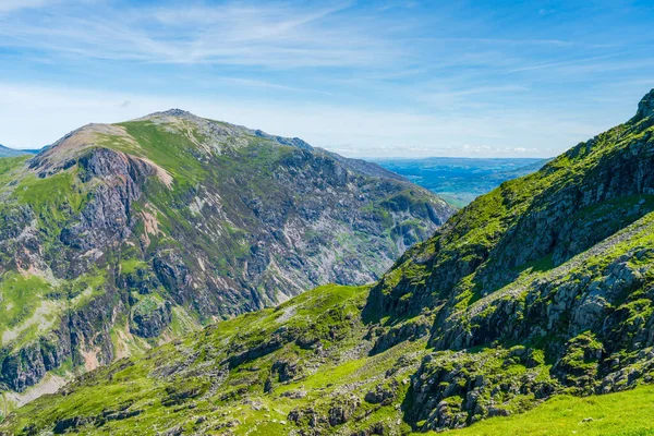 Scenic View Mount Snowdon Bright Sunny Day Wales — 스톡 사진