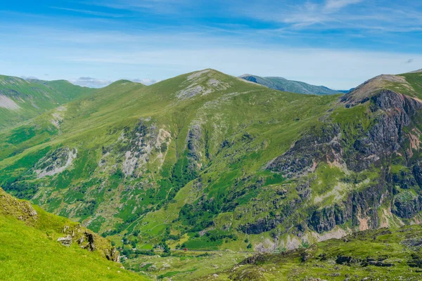 Scenic View Mount Snowdon Bright Sunny Day Wales — 스톡 사진