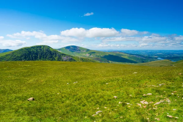 Scenic View Mount Snowdon Bright Sunny Day Wales — Stockfoto