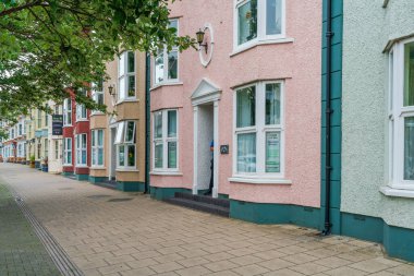 ABERYSTWYTH, WALES, UK - JULY 06, 2022: Aberystwyth is a university town and community in the historic county of Cardiganshire in Wales