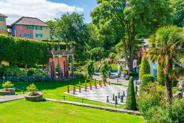 Portmeirion Wales July 2022 Portmeirion Tourist Village North Wales Designed — Stock Photo, Image