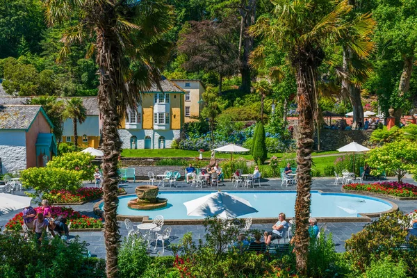 Portmeirion Wales July 2022 Portmeirion Tourist Village North Wales Designed — Stock Photo, Image