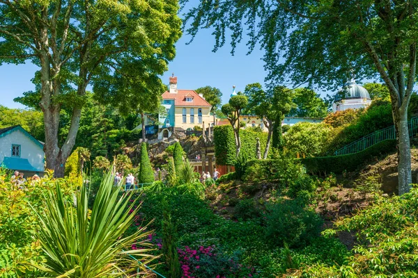 Portmeirion Wales July 2022 Portmeirion Tourist Village North Wales Designed — Stock Photo, Image