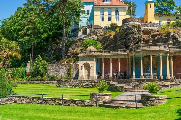 Portmeirion Wales Juli 2022 Portmeirion Een Toeristisch Dorp Noord Wales — Stockfoto