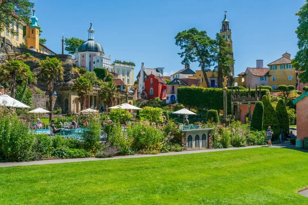 Portmeirion Wales July 2022 Portmeirion Tourist Village North Wales Designed — Stockfoto