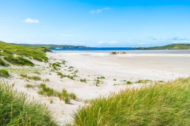 Ardriol beach in Uig Bay on Isle of Lewis, Scotland, UK