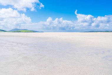 Luskentyre Sands beach on the Isle of Harris, Scotland, UK