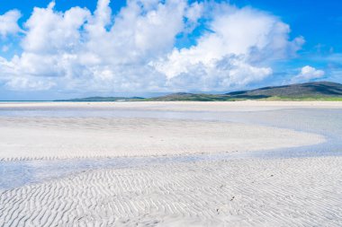 Luskentyre Sands beach on the Isle of Harris, Scotland, UK
