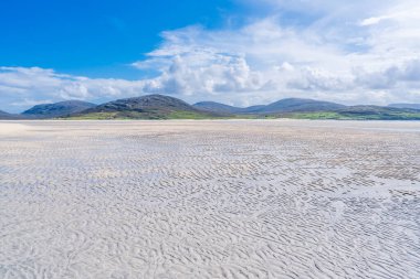 Luskentyre Sands beach on the Isle of Harris, Scotland, UK