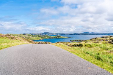 Bosta plajı yakınlarındaki deniz manzaralı manzara - Lewis Adası, İskoçya