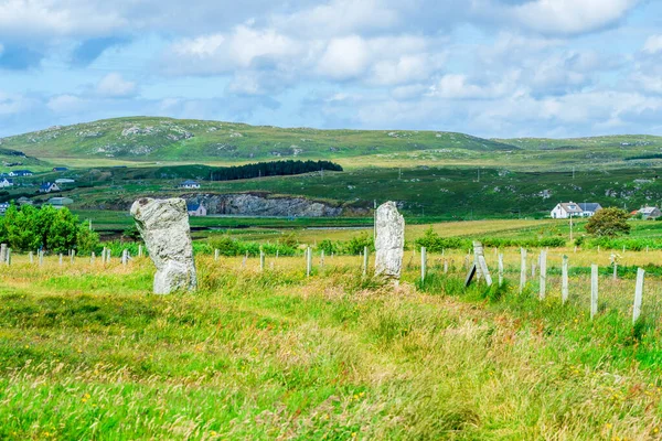 Callanish Standing Stones Outer Hebrides Isle Lewis Scotland — стоковое фото