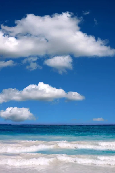 Bellissimo Mare Caraibico Cielo Blu Sfondo Della Natura — Foto Stock