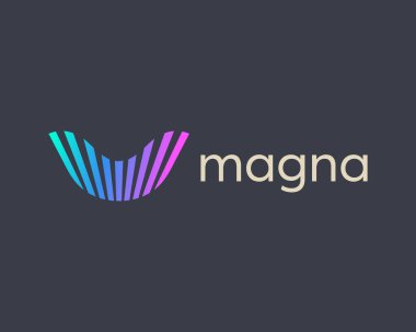 Soyut renkli çizgili kanat vektör logo ikonu vektörü. Yaratıcı dalga, hız, ses işareti logotype.