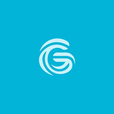Abstract letter G logo design template. Twisted lines vector monogram symbol. Colorful dynamic icon logotype.
