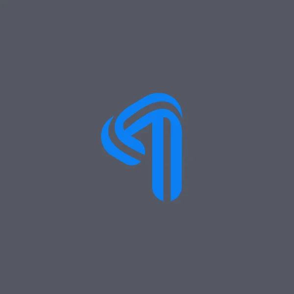 Letter Logo Vector Template Abstract Flat Icon Symbol Logotype Minimal — Stockvector