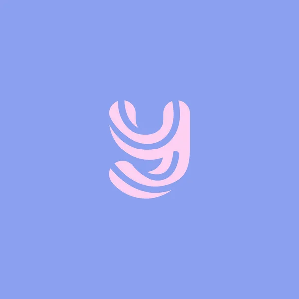 Abstract Letter Logo Design Template Creative Linear Vector Monogram Symbol — Stockvektor