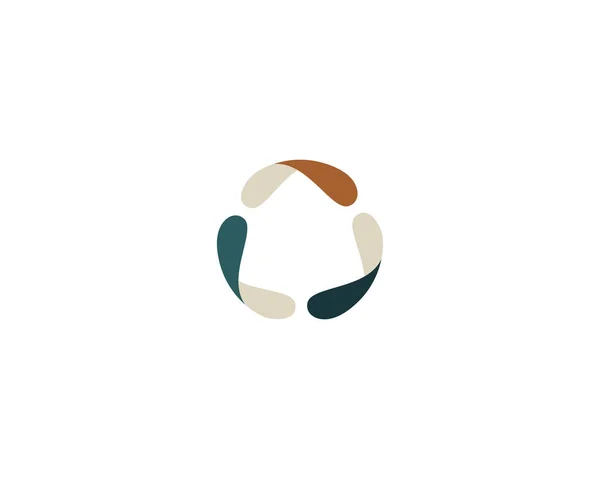 Logotipo Triángulo Abstracto Formas Giratorias Logotipo Creativo Del Signo Energía — Vector de stock