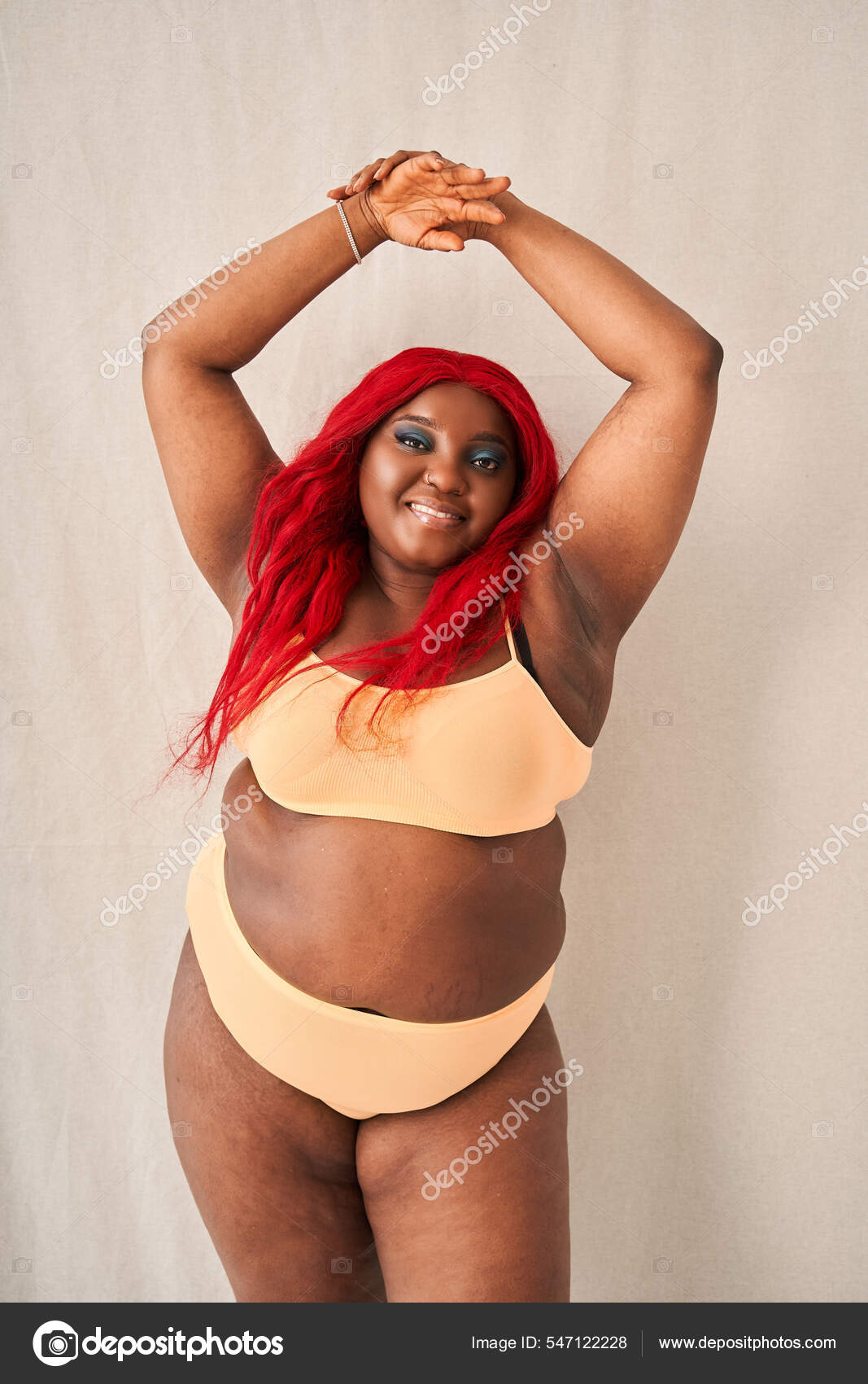 Chubby Woman in Lingerie Posing Stock Photo - Image of lingerie