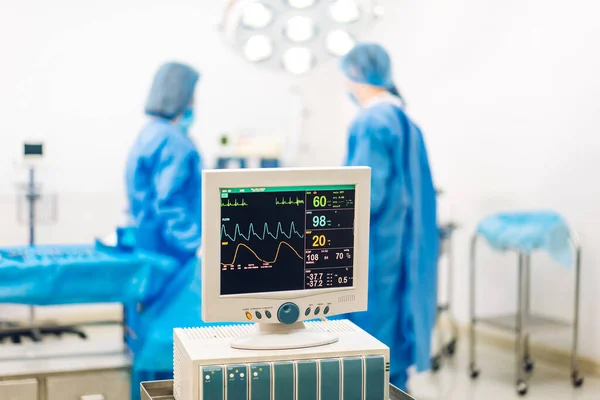 Professionell Anestesiolog Läkare Medicinska Team Och Assistent Förbereder Patienten För — Stockfoto