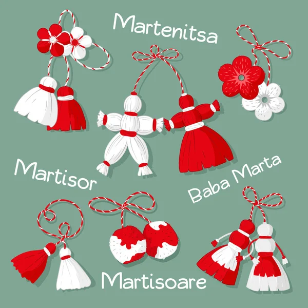 Martisor bayramı, ilkbaharın başındaki toplantı. Martenitsa adında bir takım şirin tılsımlar..