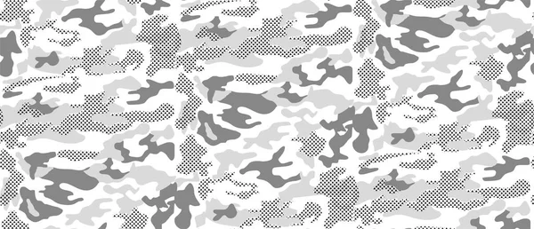 Seamless Modern Camouflage Αφηρημένο Μοτίβο Στρατιωτική Camouflage Επαναλαμβανόμενο Σχέδιο Μοτίβο — Διανυσματικό Αρχείο