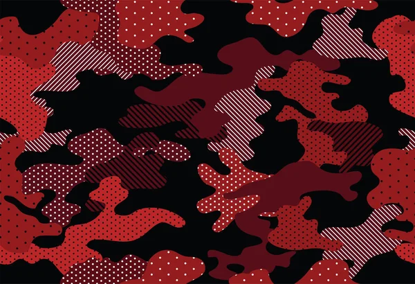 Seamless Spotted Camouflage Abstract Pattern Military Dot Camouflage Repeat Pattern — Vetor de Stock