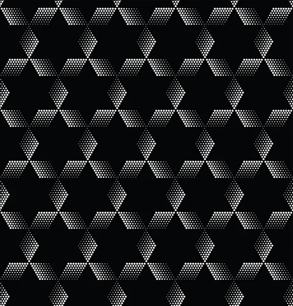 Seamless Halftone Rhombus Shape Dot Pattern Vector Geometric Halftone Abstract — Archivo Imágenes Vectoriales