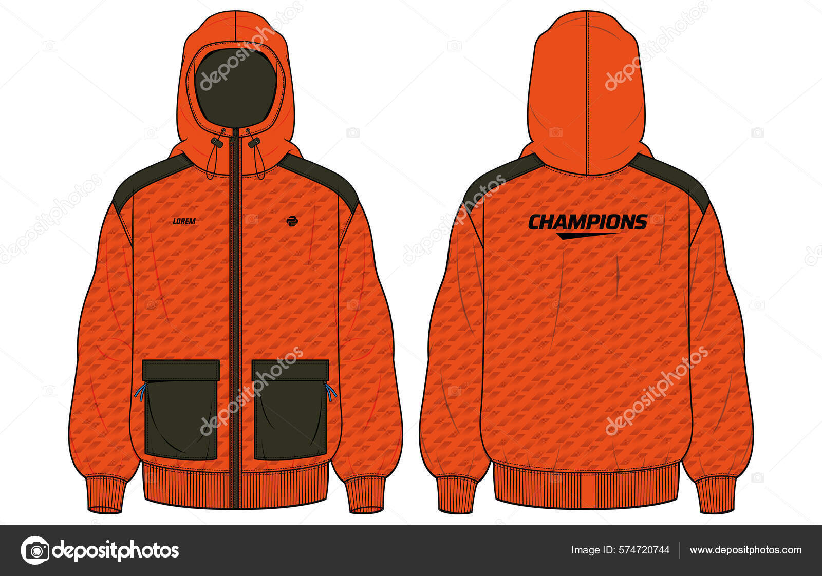 Champion hoodie template sale