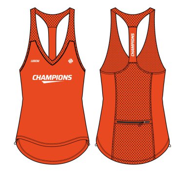Kolsuz kadın tişörtü spor tişörtü düz tasarım tasarım tasarım tasarımı kızlar ve bayanlar için illüstrasyon Voleybol forması için yelek, netbol, badminton, tenis takımı
