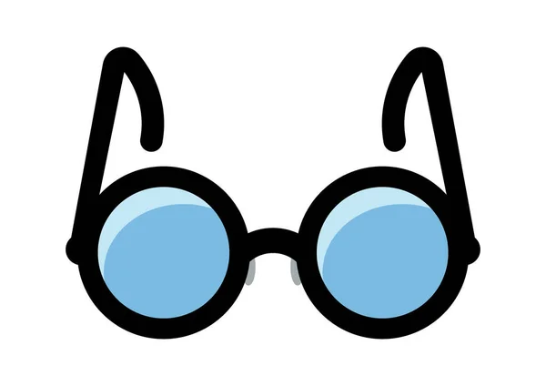 Beyaz Arkaplanda Izole Edilmiş Gözlüklerin Vektör Çizimi — Stok Vektör