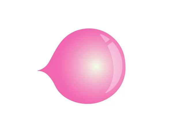 泡泡糖气球 吹泡泡糖病媒图解 — 图库矢量图片
