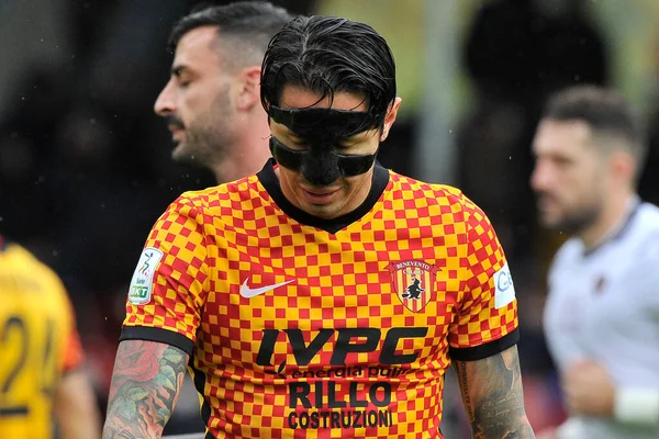 Gianluca Lapadula Jugador Benevento Durante Partido Del Campeonato Italiano Serie —  Fotos de Stock