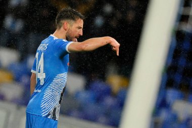 Napoli 'li Dries Mertens, Napoli ile Lazio arasındaki İtalyan Serie A şampiyonası maçında Napoli 4, Lazio 0, Napoli' deki Diego Armando Maradona Stadyumu 'nda oynandı. Napoli, İtalya, 28 Kasım 2021. 