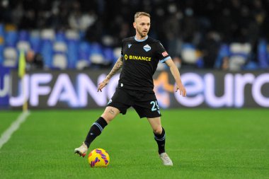Lazio 'lu Manuel Lazzari, Napoli ile Lazio arasındaki İtalyan Serie A şampiyonası maçında Napoli 4, Lazio 0, Napoli' deki Diego Armando Maradona Stadyumu 'nda oynandı. Napoli, İtalya, 28 Kasım 2021. 