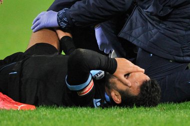 Napoli ile Lazio arasında oynanan İtalyan Serie A şampiyonası maçında Napoli 4, Lazio 0, Napoli 'deki Diego Armando Maradona Stadyumu' nda oynandı. Napoli, İtalya, 28 Kasım 2021.