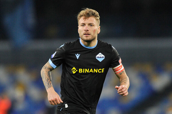 Ciro Immobile player of Lazio, during the match of the Italian Serie A championship between Napoli vs Lazio, final result Napoli 4, Lazio 0, match played at the Diego Armando Maradona stadium in Naples. Napoli, Italy, November 28, 2021. 