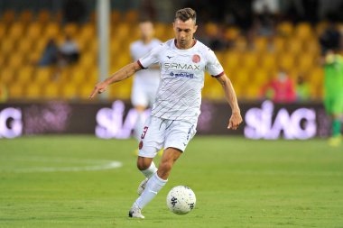 Cittadella 'nın Amedeo Benedetti oyuncusu, Benevento ile Cittadella arasındaki İtalya Serie B şampiyonluğu maçında 4-1, Benevento' daki Ciro Vigorito Stadyumu 'nda oynandı. Benevento, İtalya, 21 Eylül 2021. 
