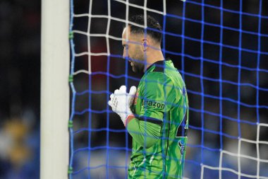 Napoli 'den David Ospina, Napoli ile Atalanta arasındaki İtalyan futbol ligi serisi maçında Napoli 2, Atalanta 3, Diego Armando Maradona Stadyumu' nda oynandı. Napoli, İtalya, 05 Aralık 2021. 