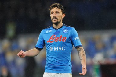 Napoli 'nin Mario Rui oyuncusu, Napoli ve Atalanta arasında oynanan İtalyan futbol ligi serisi maçında Napoli 2, Atalanta 3, Diego Armando Maradona Stadyumu' nda oynandı. Napoli, İtalya, 05 Aralık 2021. 