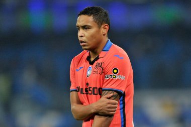 Atalanta 'dan Luis Muriel, Napoli ile Atalanta arasındaki İtalyan futbol ligi serisi maçında Napoli 2, Atalanta 3, Diego Armando Maradona Stadyumu' nda oynandı. Napoli, İtalya, 05 Aralık 2021. 