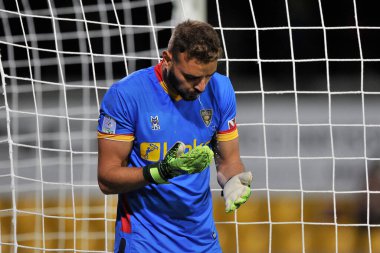 Lecce 'nin Gabriel Vasconcelos oyuncusu, Benevento ile Lecce arasındaki İtalyan Serie B şampiyonluğu maçında Ciro Vigorito Stadyumu' nda oynanan final maçı 0-0 oldu. Benevento, İtalya, 10 Eylül 2021. 