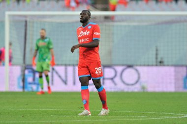 Napoli 'nin Kalidou Koulibaly oyuncusu, İtalya Serie A ligi maçında Fiorentina ile Napoli arasındaki final maçı 1-2, Floransa' daki Artemio Franchi Stadyumu 'nda oynandı.. 