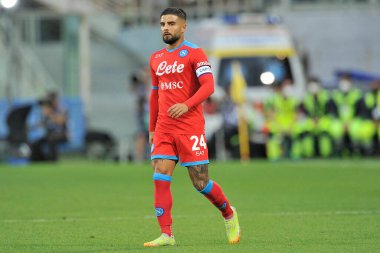 Napoli 'den Lorenzo Insigne, İtalya Serie A Ligi maçında Fiorentina ile Napoli arasında oynanan final maçı 1-2, Floransa' daki Artemio Franchi Stadyumu 'nda oynandı.. 