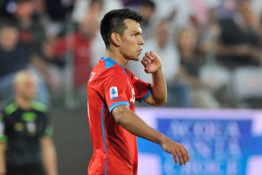 Napoli 'nin Hirving Lozano oyuncusu, İtalya Serie A Ligi maçında Fiorentina ile Napoli arasında oynanan final maçı 1-2, Floransa' daki Artemio Franchi Stadyumu 'nda oynandı.. 